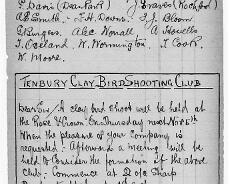 Shooting07 Extracts from 1908 shooting diary of William Shakespeare from Henley