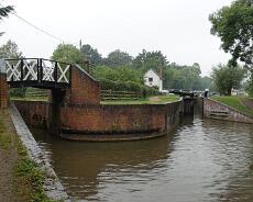 DSC01544 Kingswood Junction today. The lock on the right was constructed in 1818 to resolve the dispute with the Warwick company over the 