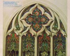 P1019K-1 Original Design for obituary window. See the story of the East window