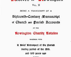 Ryland vol2 An extract from JW Ryland's Records of Rowington describing an imagined walk round the Parish in 1821 Full extract as PDF file