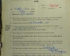 DSC00418 Don Kettle's discharge from the Navy in 1946