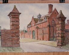 ALockwood_0004 Packwood House Apr 1988. Original painting by Arthur Lockwood