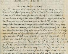 Perras letter 1 Letter from Fritz Perras to Thomas Smith after the war