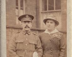 FrederickandWinifred Wedding of Frederick Teale and Sarah Winifred (Win) Rainbow in 1917.