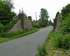 P1020716 Remains of Railway bridge over Lapworth Street in Lowsonford