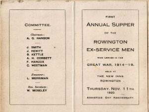 Ex-Servicemens Supper